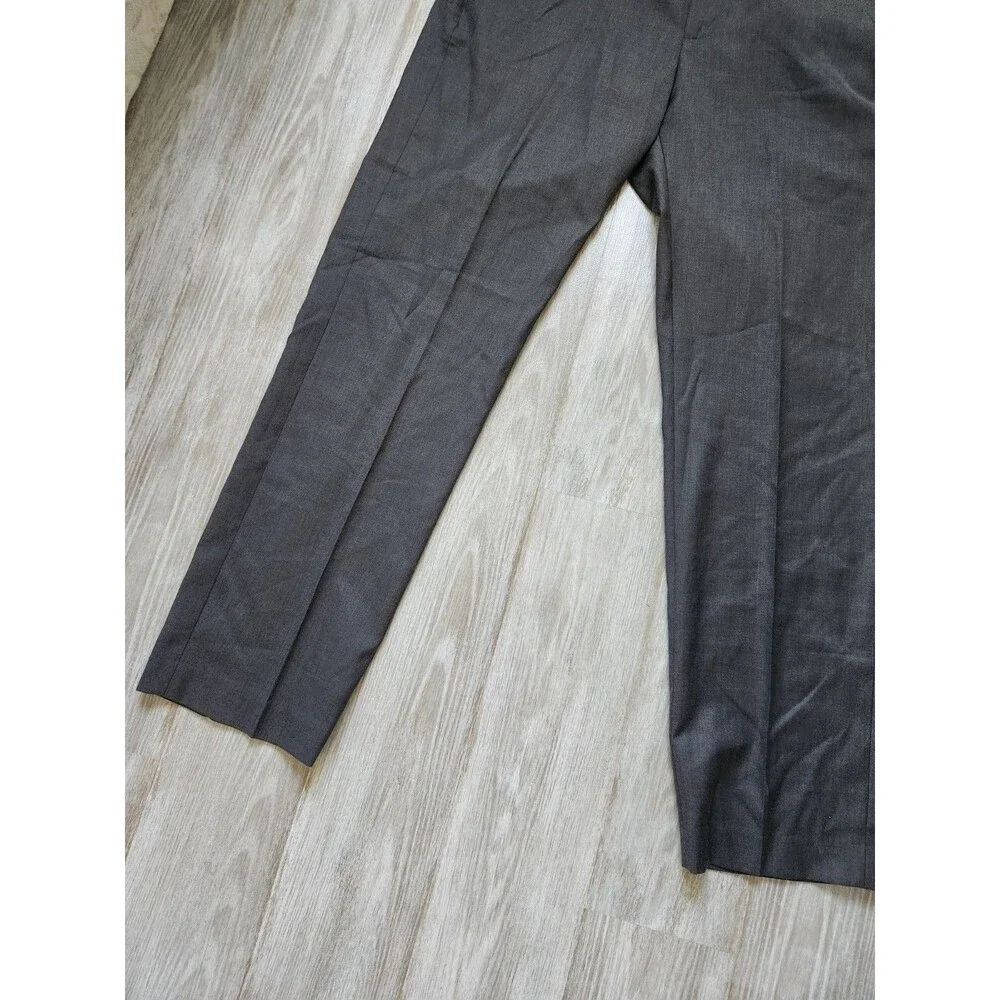 NWT Perry Ellis Portfolio Travel Luxe Dress Pants Charcoal No Iron 38x34 Mens